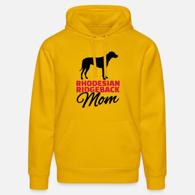 Rhodesian Ridgeback Mom - Sweat à capuche bio DRUMMER Stanley/Stella Unisexe - jaune spectre