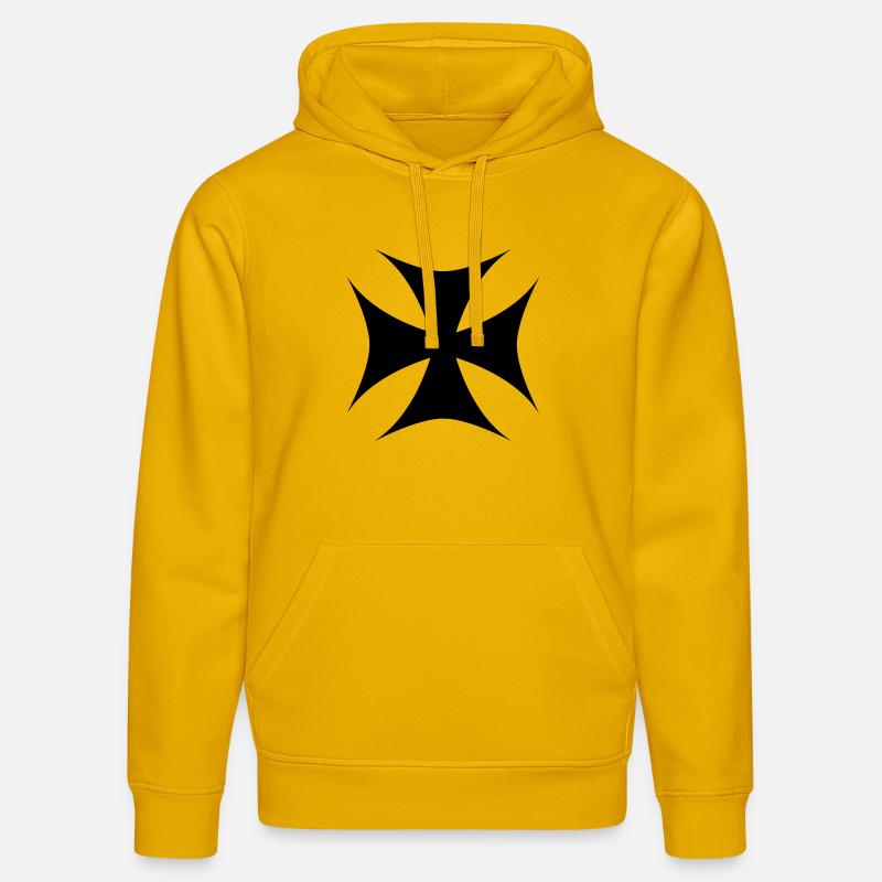 Croix de Templar - Sweat à capuche bio DRUMMER Stanley/Stella Unisexe - jaune spectre