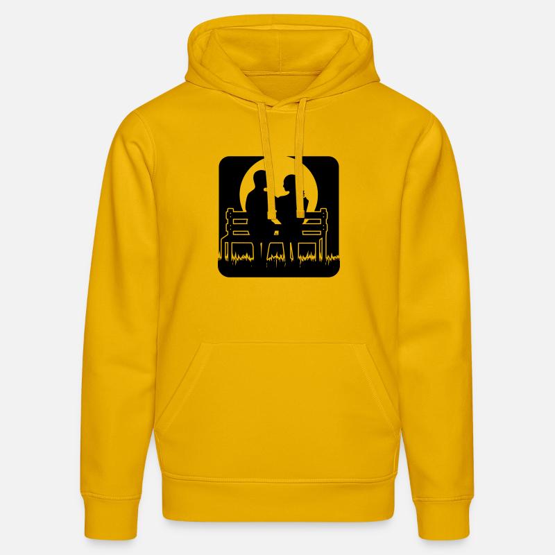 Banque de pleine lune - Sweat à capuche bio DRUMMER Stanley/Stella Unisexe - jaune spectre