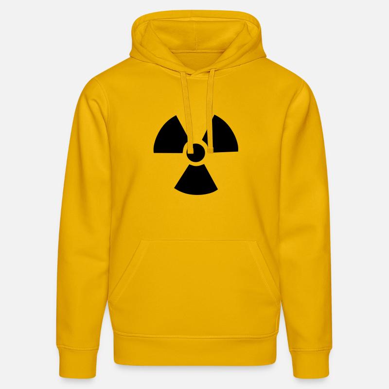 Radioactive Symbol - Stanley/Stella DRUMMER Unisex Organic Hoodie - spectra yellow