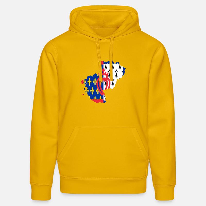 Pays de loire - Sweat à capuche bio DRUMMER Stanley/Stella Unisexe - jaune spectre