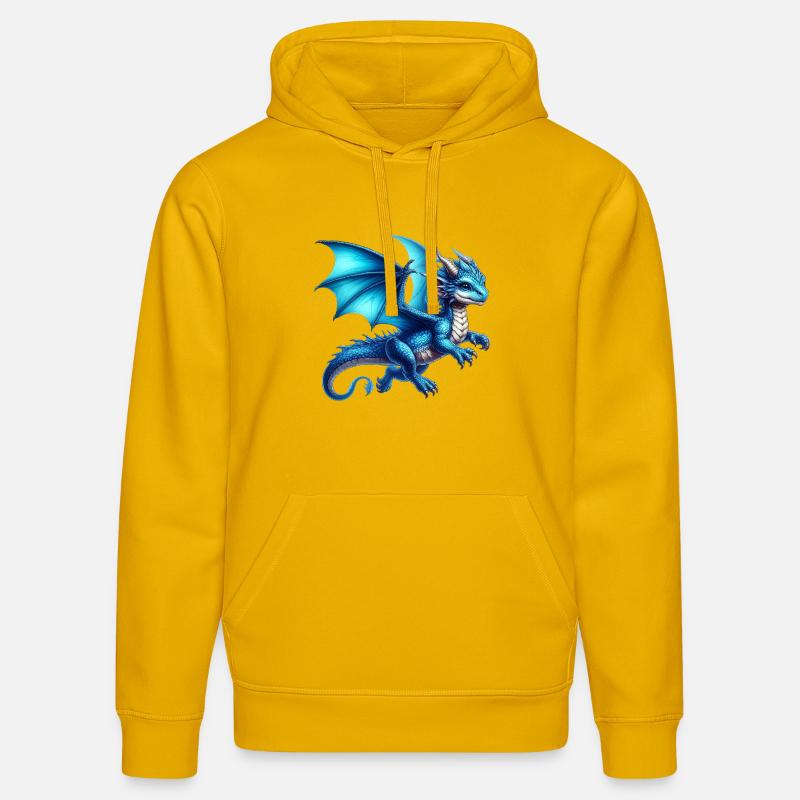 Drache - Stanley/Stella Unisex Bio-Hoodie DRUMMER - Spektralgelb