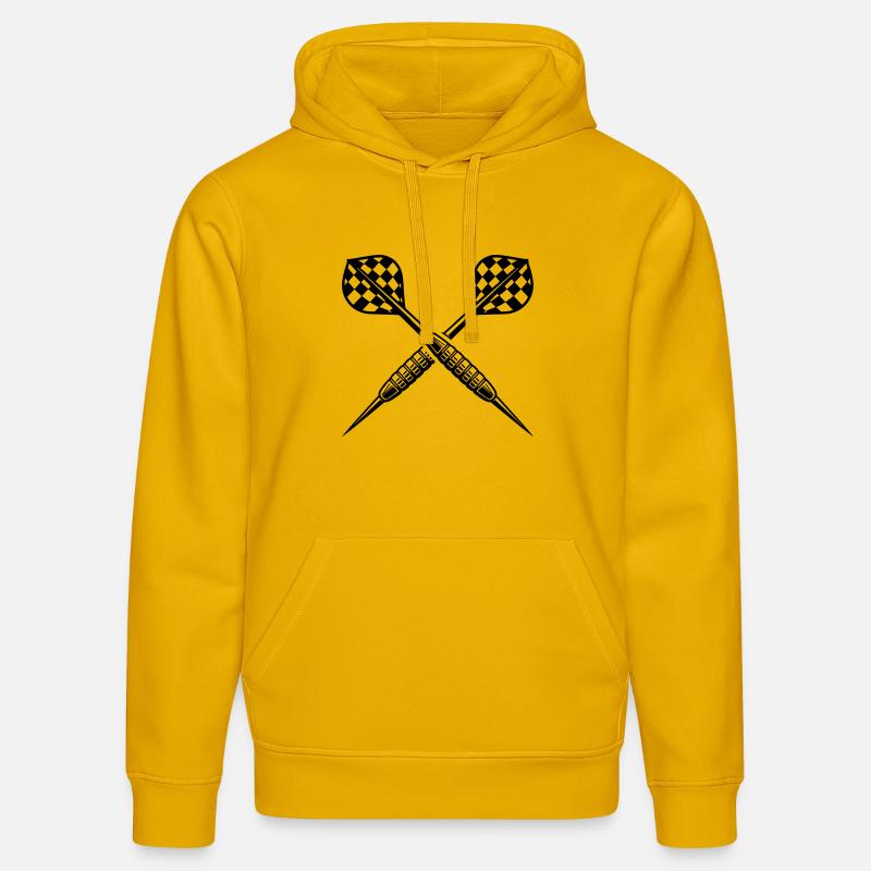 Lancer de fléchettes Fléchettes Fléchettes - Sweat à capuche bio DRUMMER Stanley/Stella Unisexe - jaune spectre