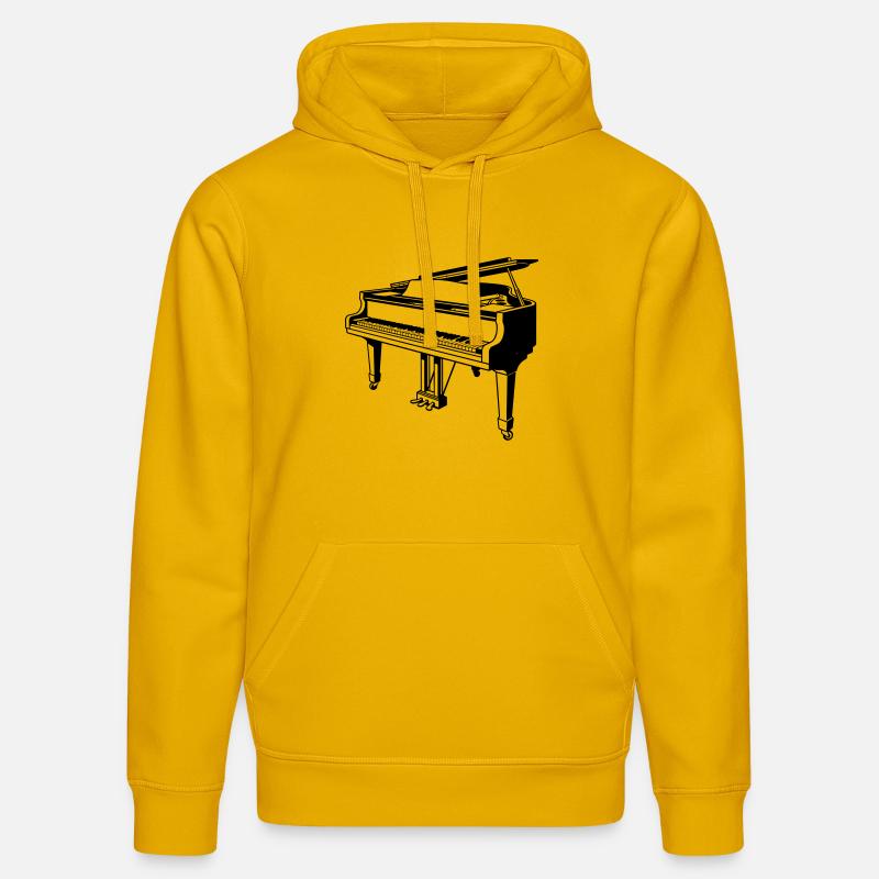 piano à queue piano - Sweat à capuche bio DRUMMER Stanley/Stella Unisexe - jaune spectre
