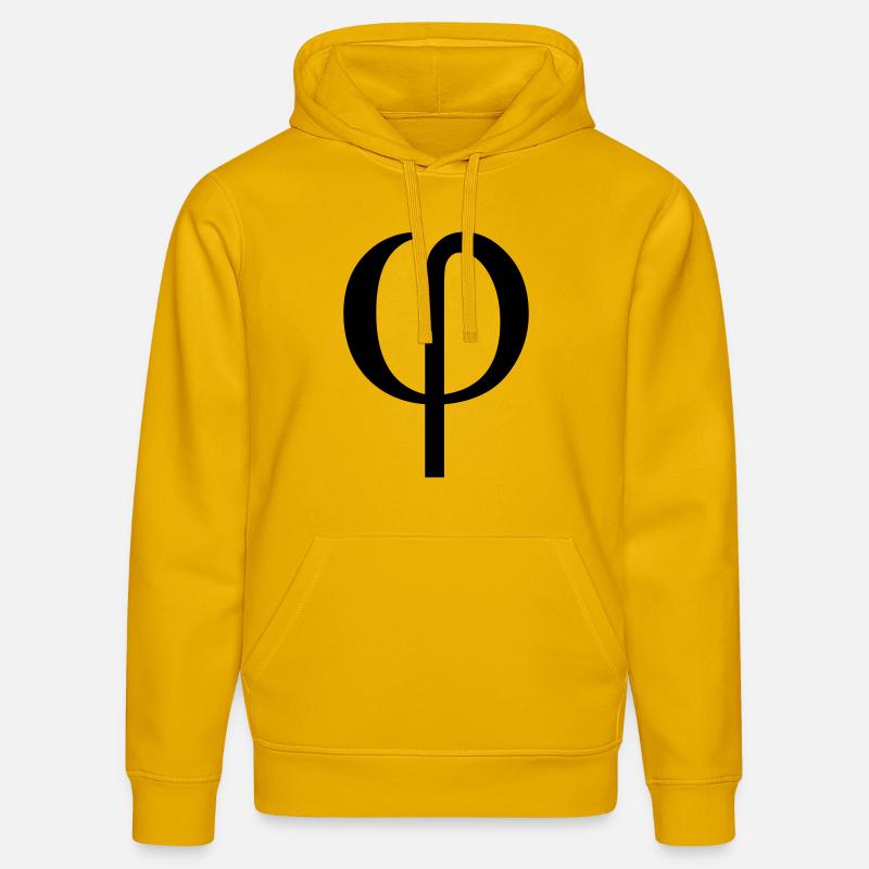 phi greek - Sweat à capuche bio DRUMMER Stanley/Stella Unisexe - jaune spectre