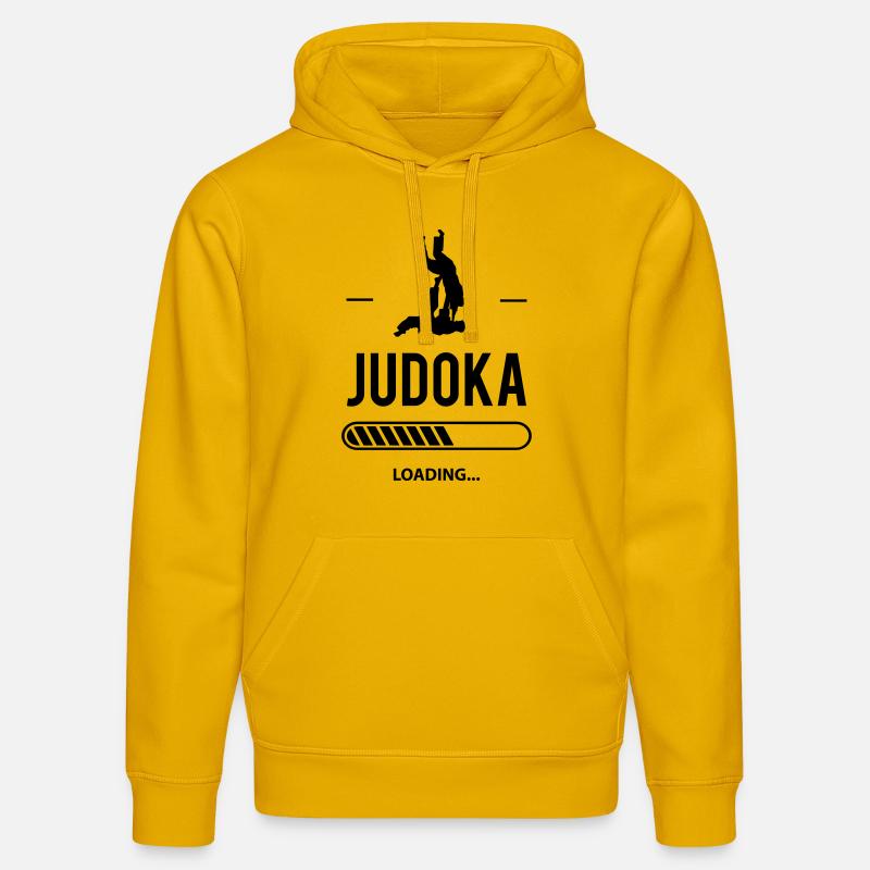 Judoka loading - Sweat à capuche bio DRUMMER Stanley/Stella Unisexe - jaune spectre