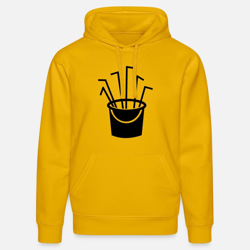 Alcool - Sweat à capuche bio DRUMMER Stanley/Stella Unisexe - jaune spectre