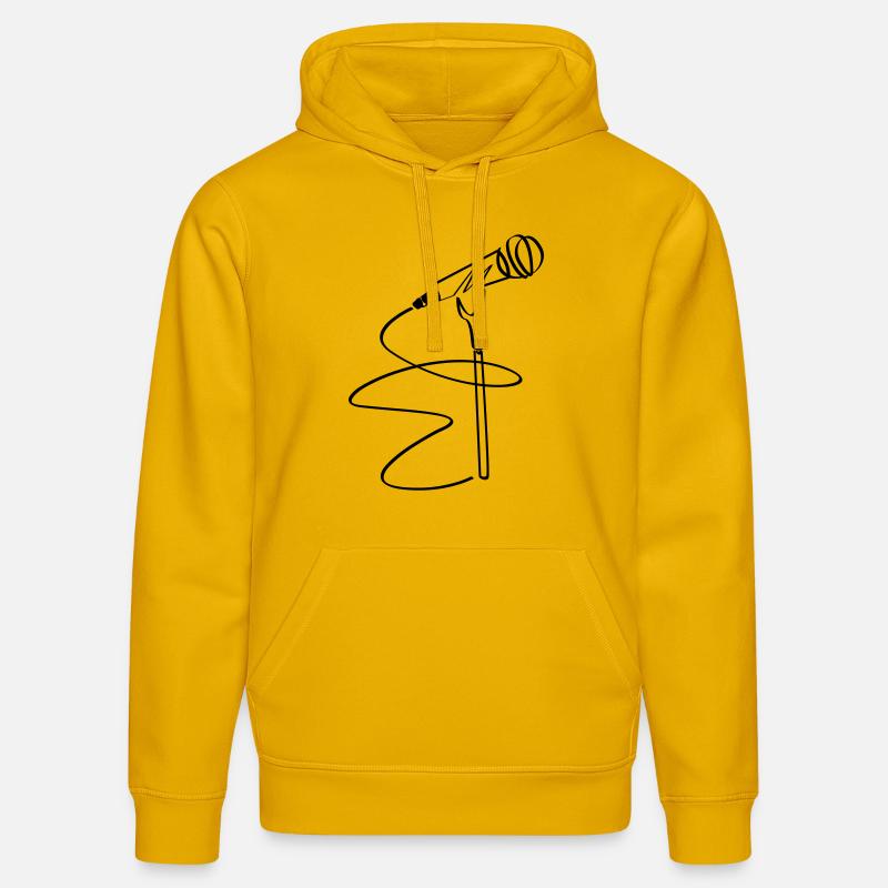 microspirale - Sweat à capuche bio DRUMMER Stanley/Stella Unisexe - jaune spectre