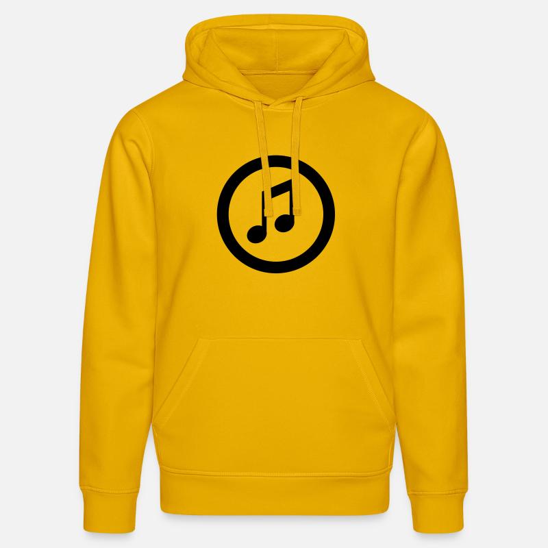 note icon - Sweat à capuche bio DRUMMER Stanley/Stella Unisexe - jaune spectre