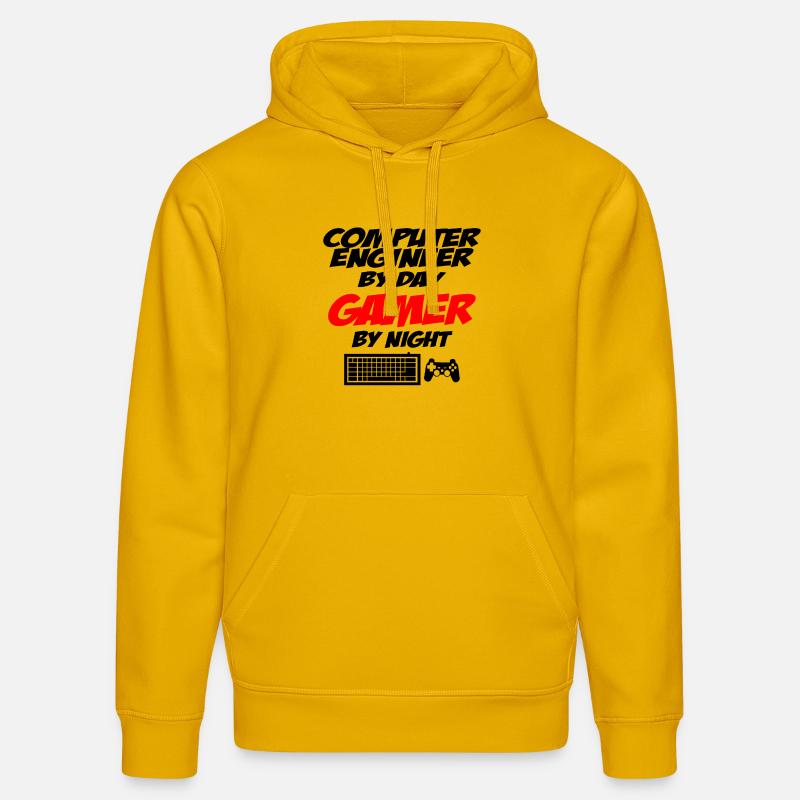 Computer engineer - Stanley/Stella Unisex Bio-Hoodie DRUMMER  - Spektralgelb
