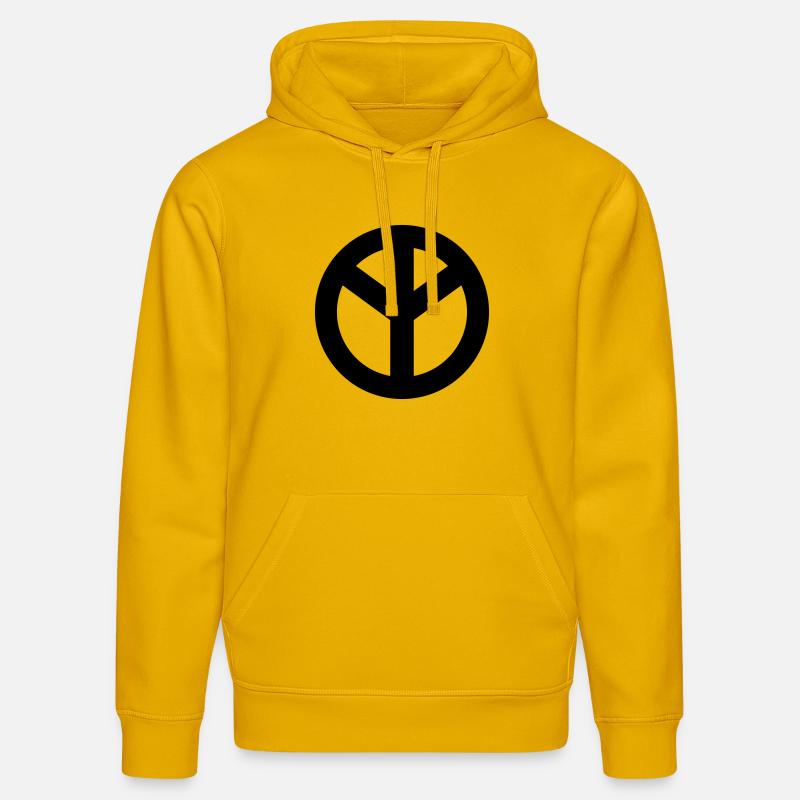 Peace - Sweat à capuche bio DRUMMER Stanley/Stella Unisexe - jaune spectre