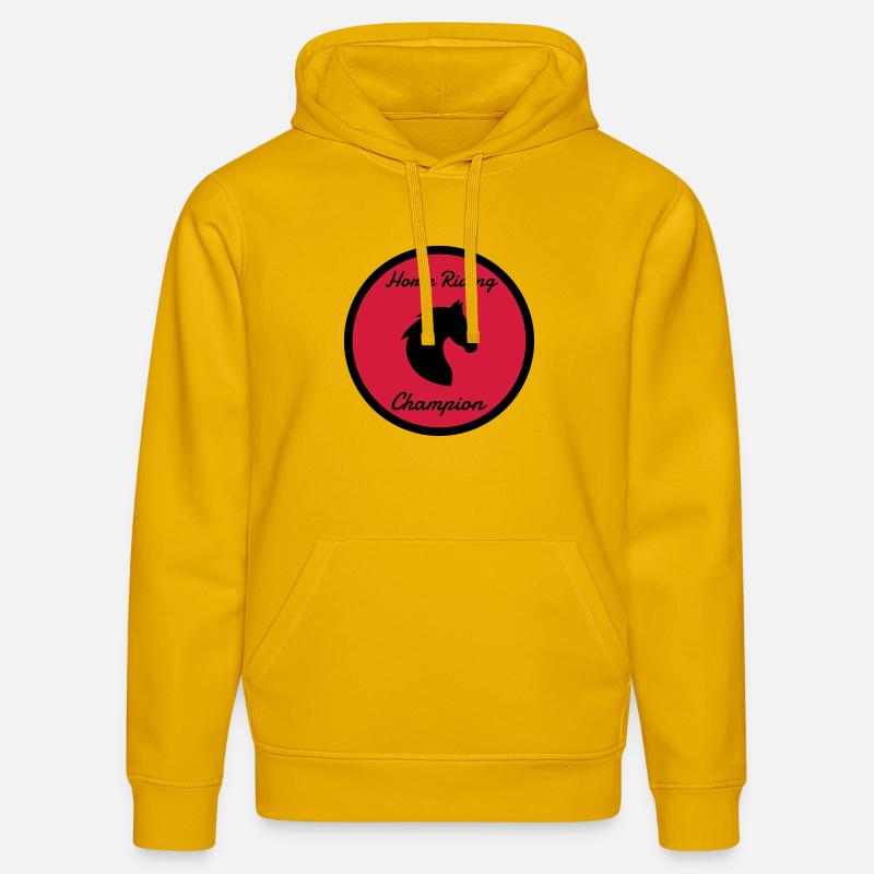 Equitation / Cheval / Cavalier / Equestre - Sweat à capuche bio DRUMMER Stanley/Stella Unisexe - jaune spectre