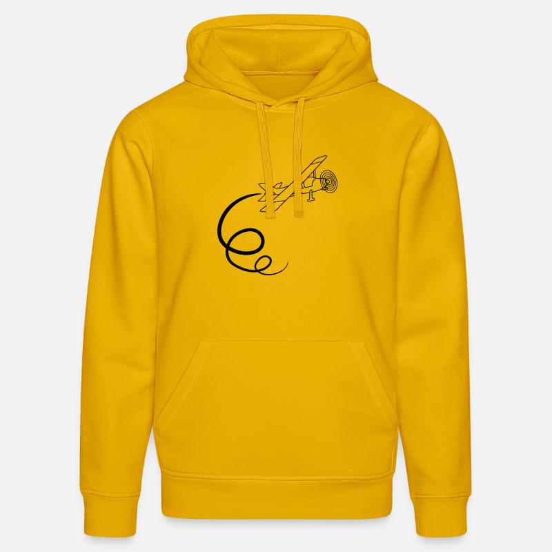 looping kunstflug kunstflieger propeller kleinflug - Stanley/Stella Unisex Bio-Hoodie DRUMMER  - Spektralgelb