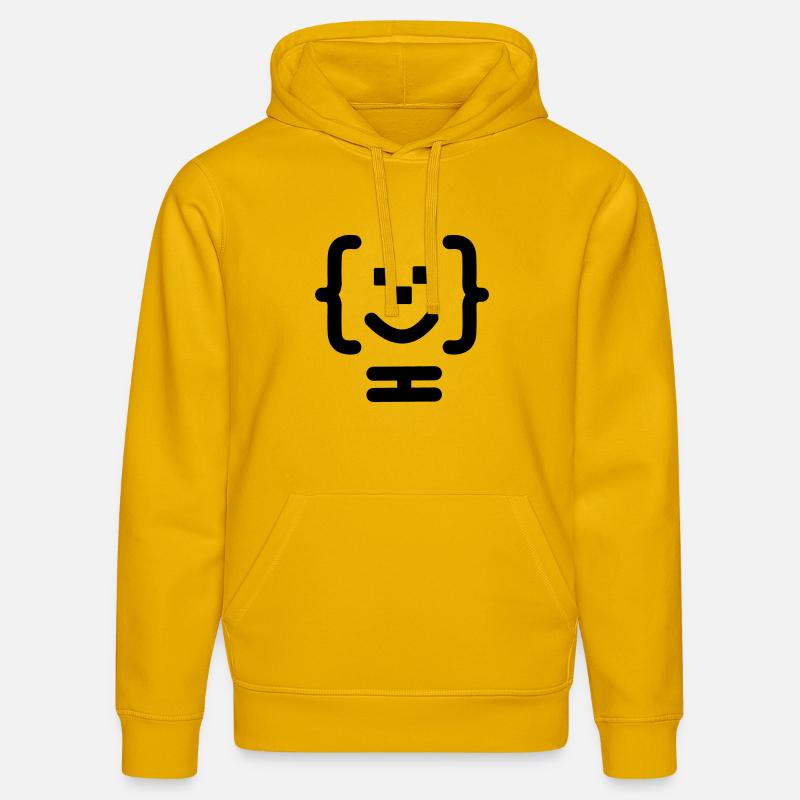 Logo du code du programmeur principal - Sweat à capuche bio DRUMMER Stanley/Stella Unisexe - jaune spectre