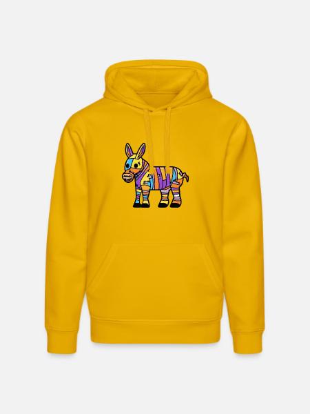 Donkey Halloween Zombie - Stanley/Stella DRUMMER Unisex Organic Hoodie - spectra yellow