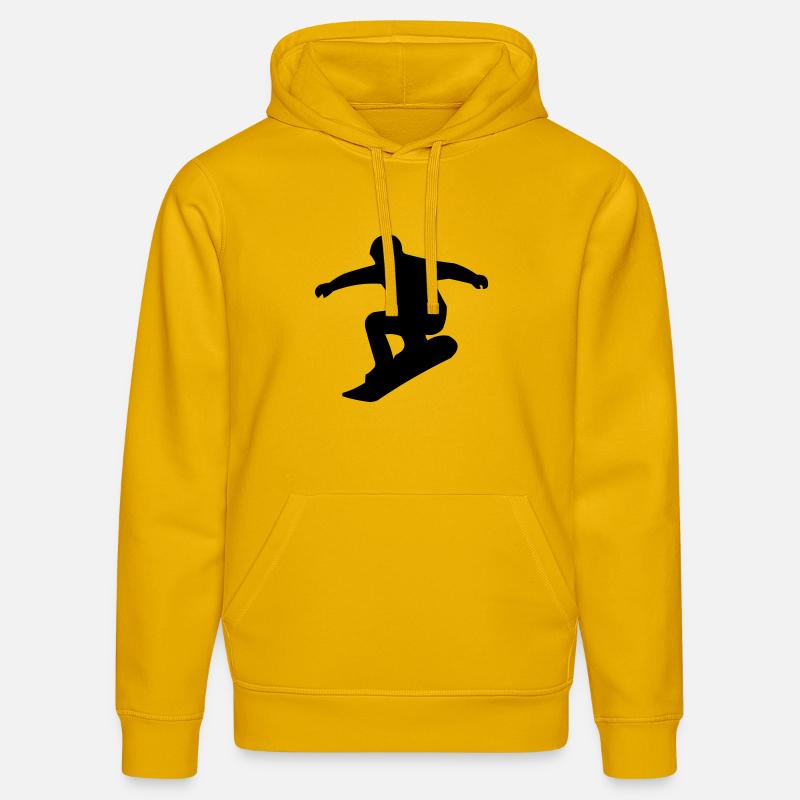 Snowboarders - Sweat à capuche bio DRUMMER Stanley/Stella Unisexe - jaune spectre
