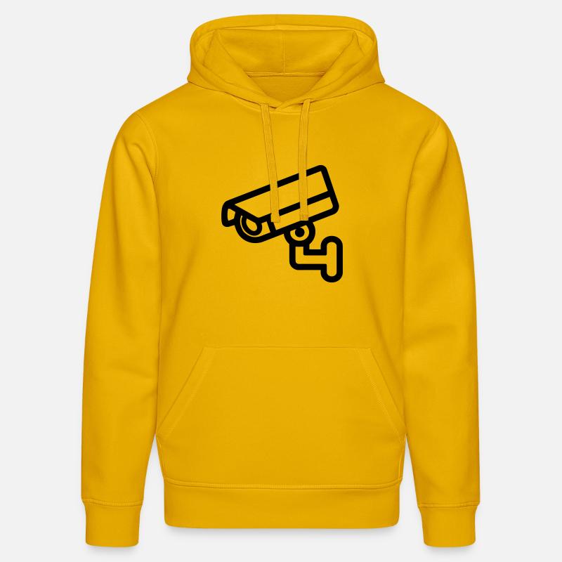 caméra - Sweat à capuche bio DRUMMER Stanley/Stella Unisexe - jaune spectre