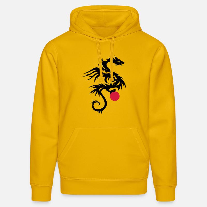 Drachen DRAKO 1 - Stanley/Stella Unisex Bio-Hoodie DRUMMER  - Spektralgelb
