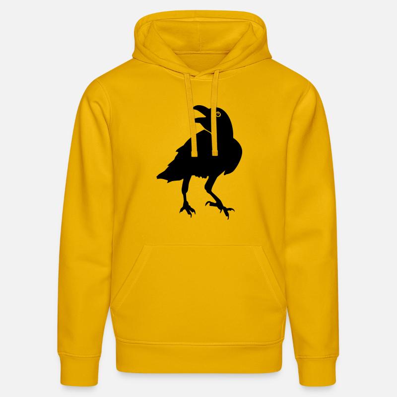 Corbeau - Sweat à capuche bio DRUMMER Stanley/Stella Unisexe - jaune spectre