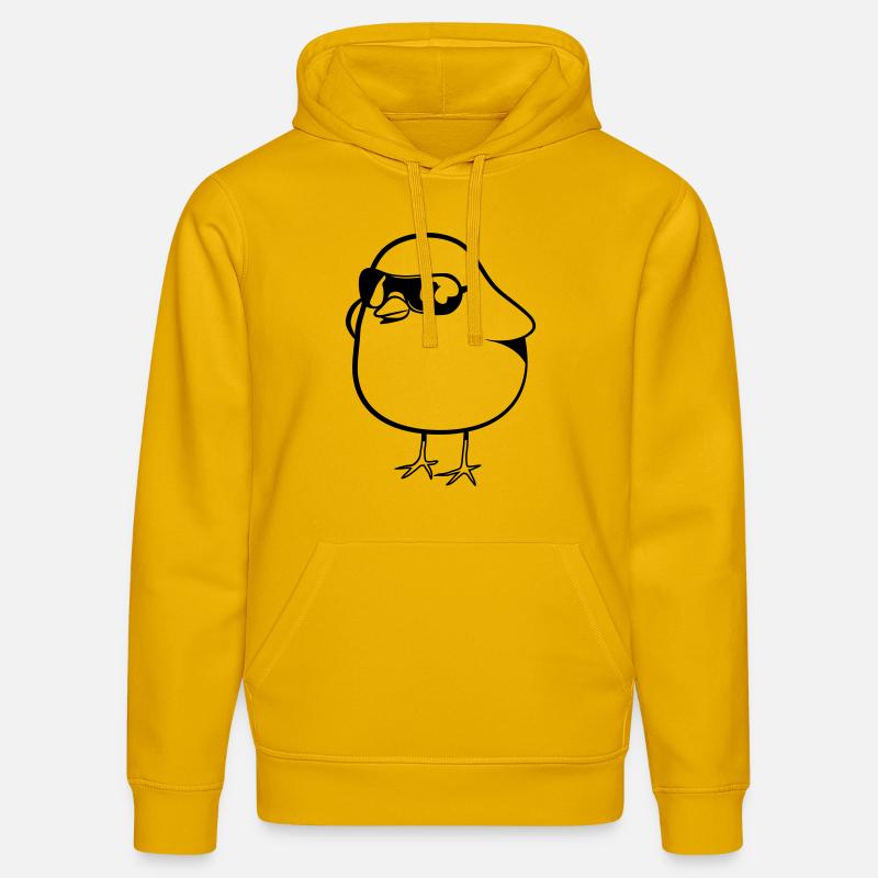 symbole douce poussin - Sweat à capuche bio DRUMMER Stanley/Stella Unisexe - jaune spectre