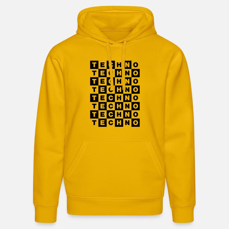 Techno - Sweat à capuche bio DRUMMER Stanley/Stella Unisexe - jaune spectre