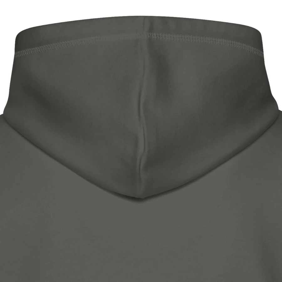 Zermatt badge on a stanley/stella drummer unisex organic hoodie, canyon pink, hood front
