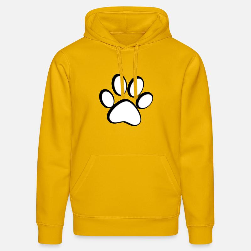 Patte de chat - Sweat à capuche bio DRUMMER Stanley/Stella Unisexe - jaune spectre