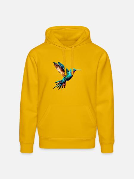 Hummingbird - Stanley/Stella DRUMMER Unisex Organic Hoodie - spectra yellow