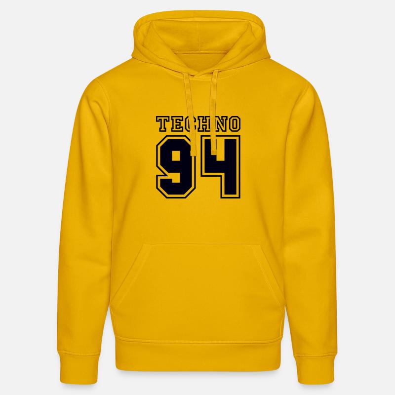 TECHNO 94 - Sweat à capuche bio DRUMMER Stanley/Stella Unisexe - jaune spectre