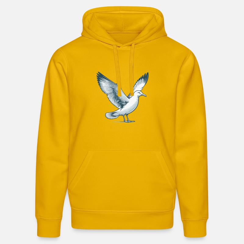 Mouette - Sweat à capuche bio DRUMMER Stanley/Stella Unisexe - jaune spectre