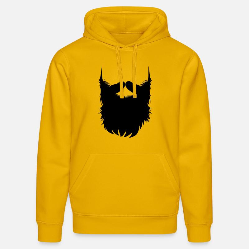 Hipster Beard Vector - Stanley/Stella Unisex Bio-Hoodie DRUMMER  - Spektralgelb