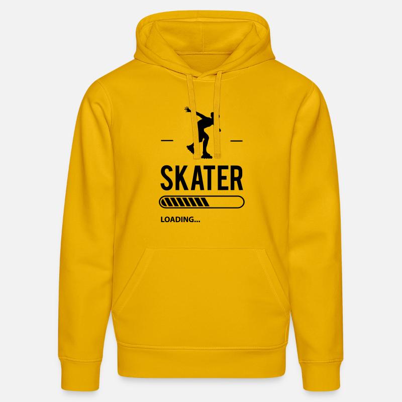 Skater loading - Sweat à capuche bio DRUMMER Stanley/Stella Unisexe - jaune spectre