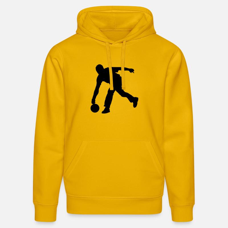 joueur de bowling - Sweat à capuche bio DRUMMER Stanley/Stella Unisexe - jaune spectre
