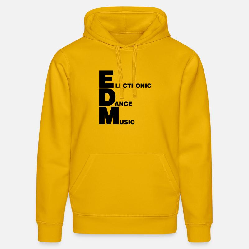 ELECTRO,DUBSTEP,EDM,MUSIC,DANCE,ELECTRONIC,MINIMAL - Stanley/Stella Unisex Bio-Hoodie DRUMMER  - Spektralgelb
