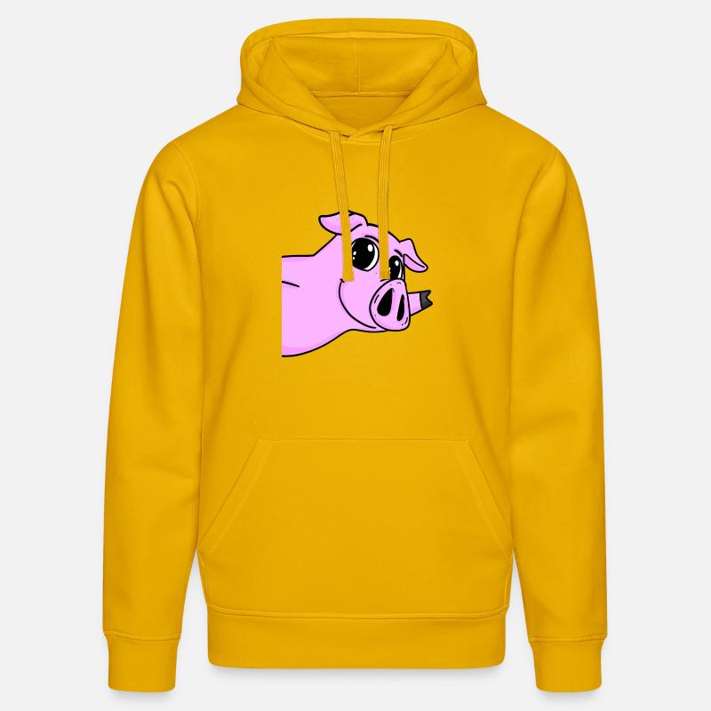Salutation des cochons - Sweat à capuche bio DRUMMER Stanley/Stella Unisexe - jaune spectre