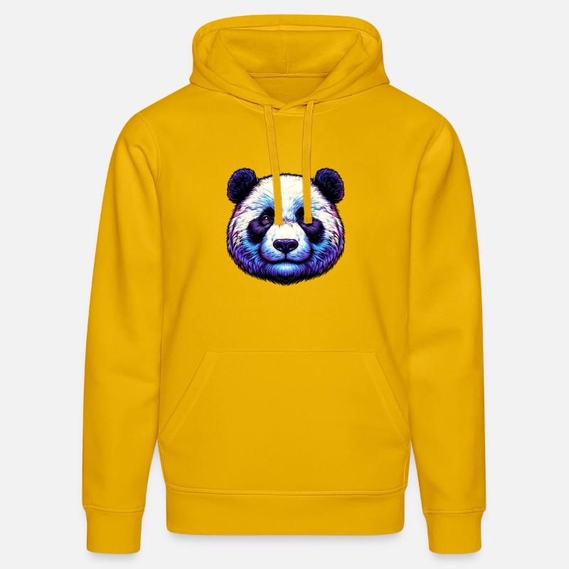 Panda - Sweat à capuche bio DRUMMER Stanley/Stella Unisexe - jaune spectre