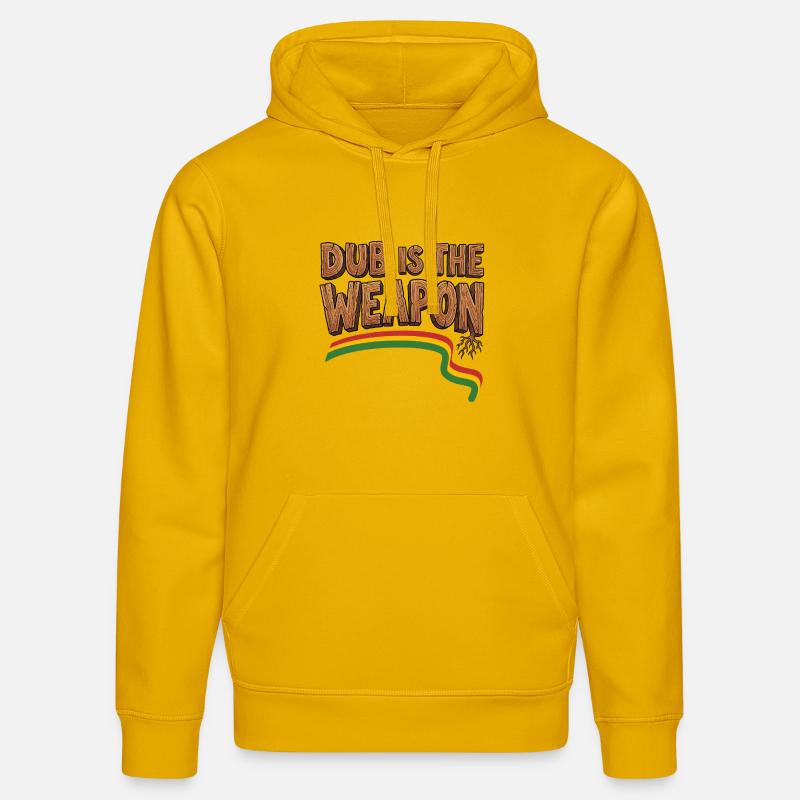 Dub Reggae Weapon - Sweat à capuche bio DRUMMER Stanley/Stella Unisexe - jaune spectre
