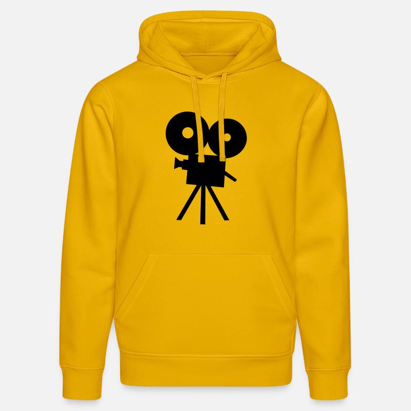 Caméra - Sweat à capuche bio DRUMMER Stanley/Stella Unisexe - jaune spectre