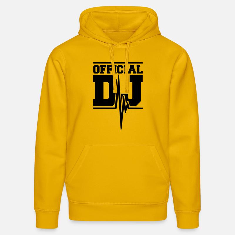 Official DJ Music Pulse - Sweat à capuche bio DRUMMER Stanley/Stella Unisexe - jaune spectre