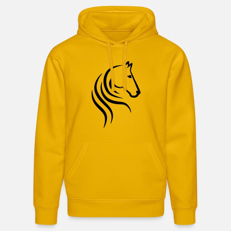 Cheval - Sweat à capuche bio DRUMMER Stanley/Stella Unisexe - jaune spectre