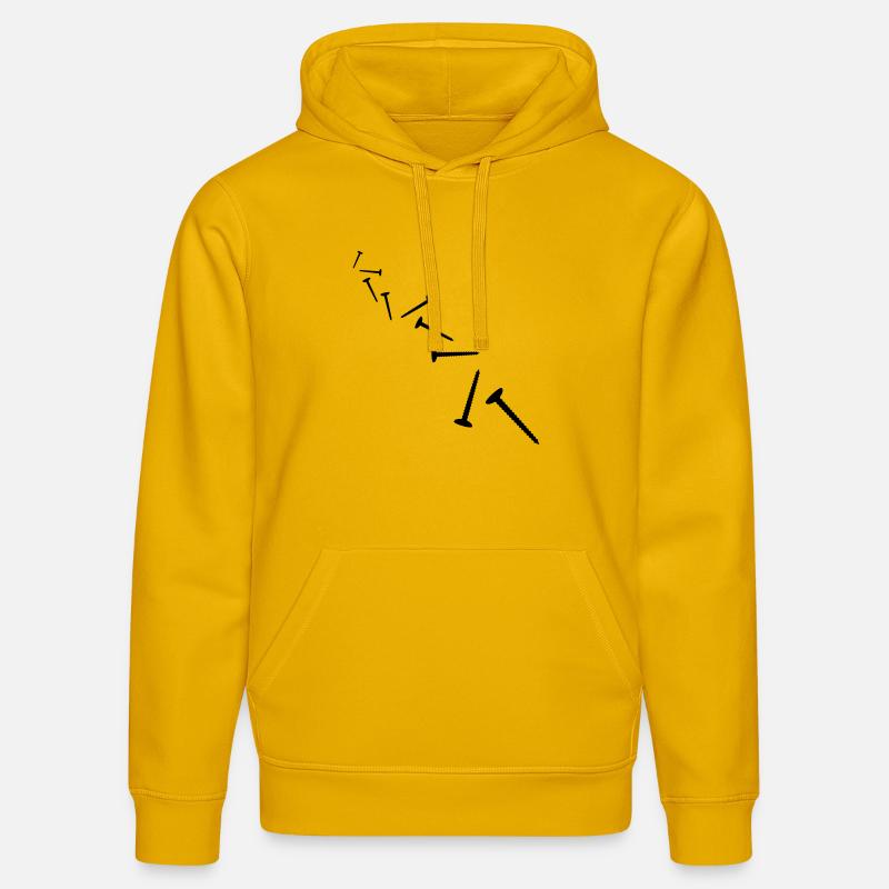 Screws Pattern - Sweat à capuche bio DRUMMER Stanley/Stella Unisexe - jaune spectre