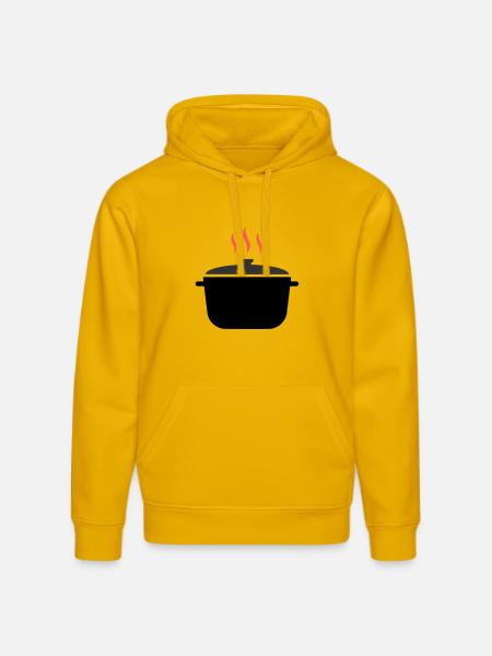 Kochtopf Dampf Kochen - Stanley/Stella Unisex Bio-Hoodie DRUMMER - Spektralgelb