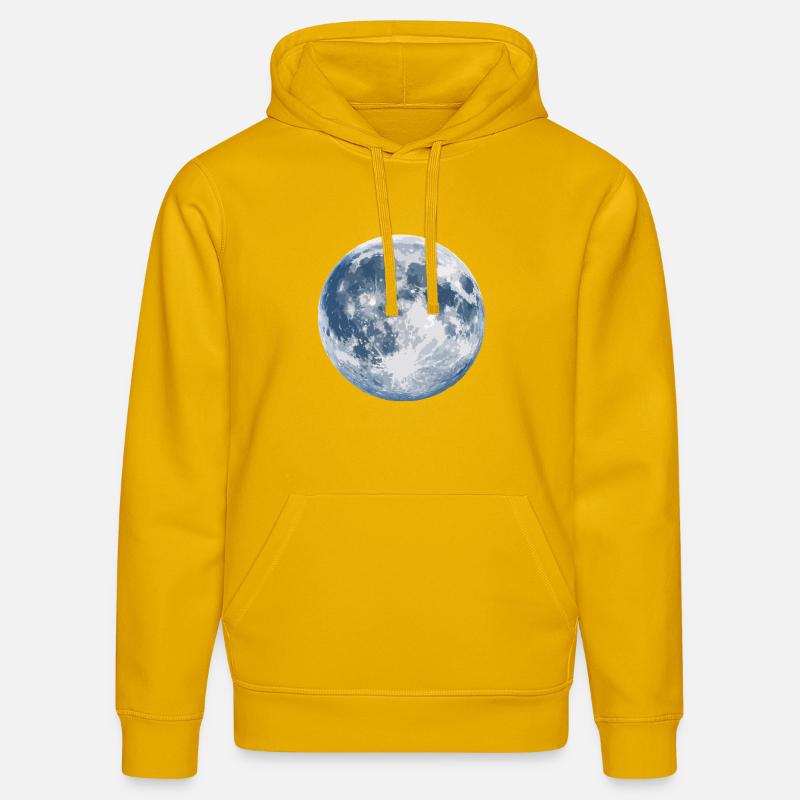 Silhouette au clair de lune - Sweat à capuche bio DRUMMER Stanley/Stella Unisexe - jaune spectre