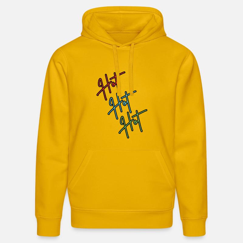 Chaud, chaud, chaud - Sweat à capuche bio DRUMMER Stanley/Stella Unisexe - jaune spectre