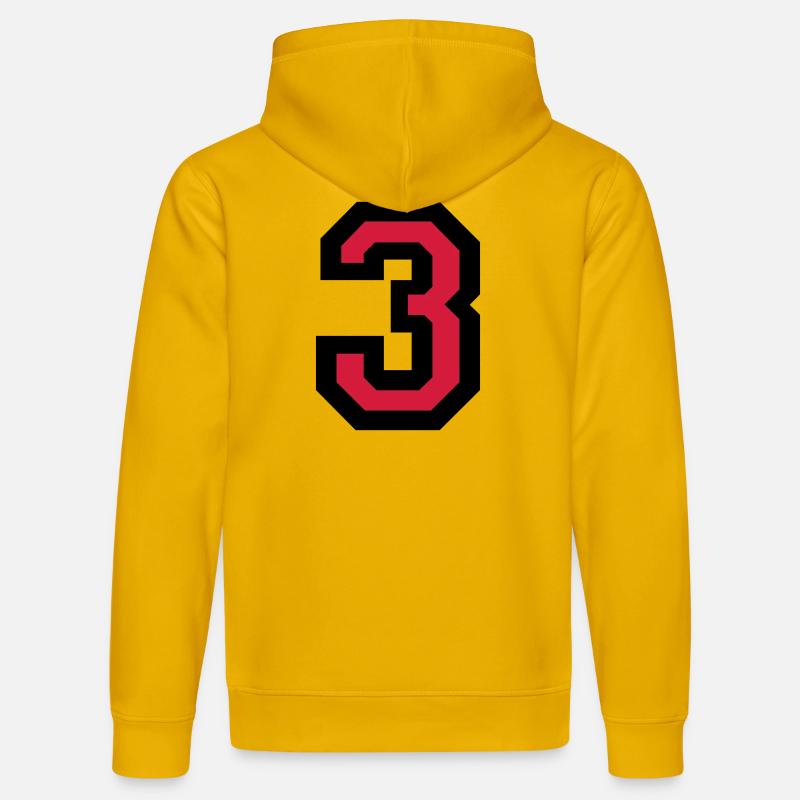 Numéro trois - Le numéro 3 - Sweat à capuche bio DRUMMER Stanley/Stella Unisexe - jaune spectre