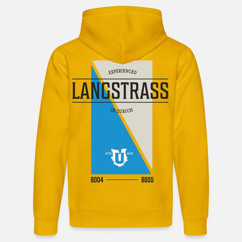 Zurich Langstrass Edition - Sweat à capuche bio DRUMMER Stanley/Stella Unisexe - jaune spectre