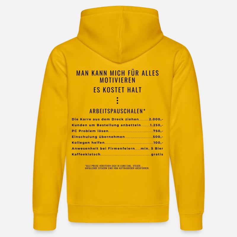 Motivation à travers les packages Rétroimpression - Sweat à capuche bio DRUMMER Stanley/Stella Unisexe - jaune spectre