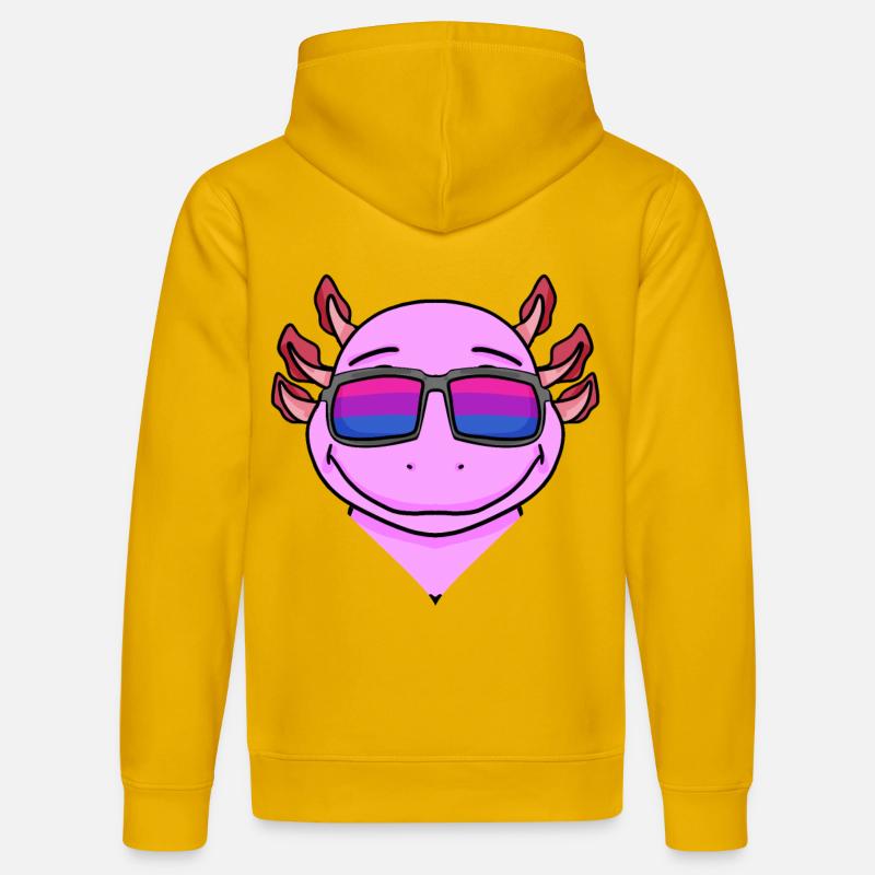 Bisexuell Axolotl Geschenk - Stanley/Stella Unisex Bio-Hoodie DRUMMER  - Spektralgelb
