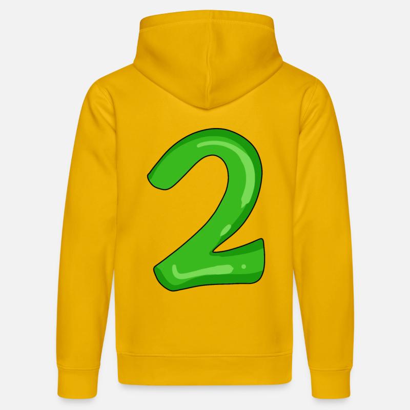 Deux - 2 - Numéro Numéro - Sweat à capuche bio DRUMMER Stanley/Stella Unisexe - jaune spectre