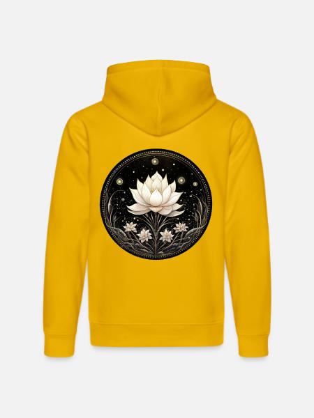 Lotusblüte - Stanley/Stella Unisex Bio-Hoodie DRUMMER  - Spektralgelb